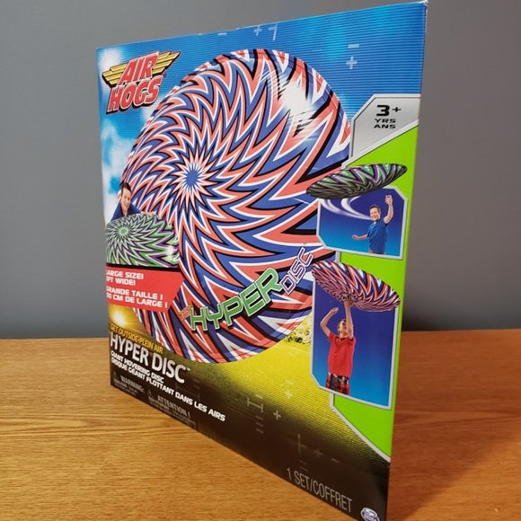 Air Hogs Hyper Disc Giant Frisbee Flying Disc Spiral (Red/Blue) - Picture 2 of 3